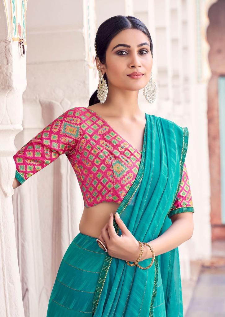 Kashvi Maanvi Regular Wear Printed Georgette Latest Designer Saree Collection 